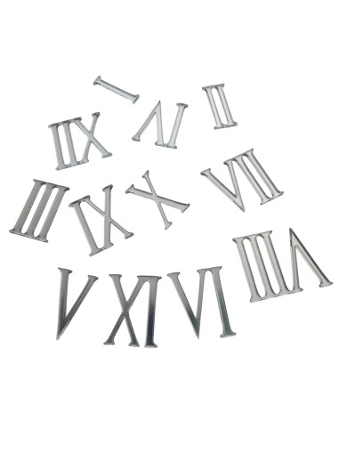 Акрилни римски цифри за часовник 3 см