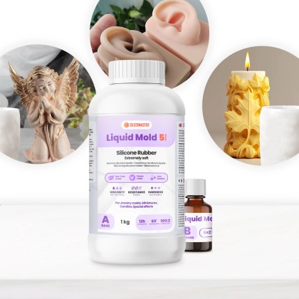 Ултра мек силикон Liquid Mold 5 Shores / 1.000 кг