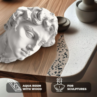 Aqua Resin Ultra White - Минерална смола ултра бяла, нетоксична и безопасна, за смесване с вода