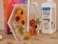 Нетоксична прозрачна епоксидна смола за заливане до 10 см Glass Design Resin / 1.300 кг