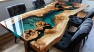 Нетоксична прозрачна епоксидна смола за заливане до 10 см Glass Design Resin / 1.300 кг