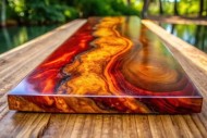Нетоксична прозрачна епоксидна смола за заливане до 10 см Glass Design Resin / 1.300 кг