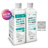 Бързовтвърдяваща епоксидна смола за заливане до 5 см Liquid Glass Resin / 1.500 кг