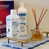 Нетоксична прозрачна епоксидна смола за заливане до 10 см Glass Design Resin / 6.500 кг