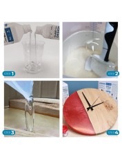 Нетоксична прозрачна епоксидна смола за заливане до 10 см Glass Design Resin / 6.500 кг